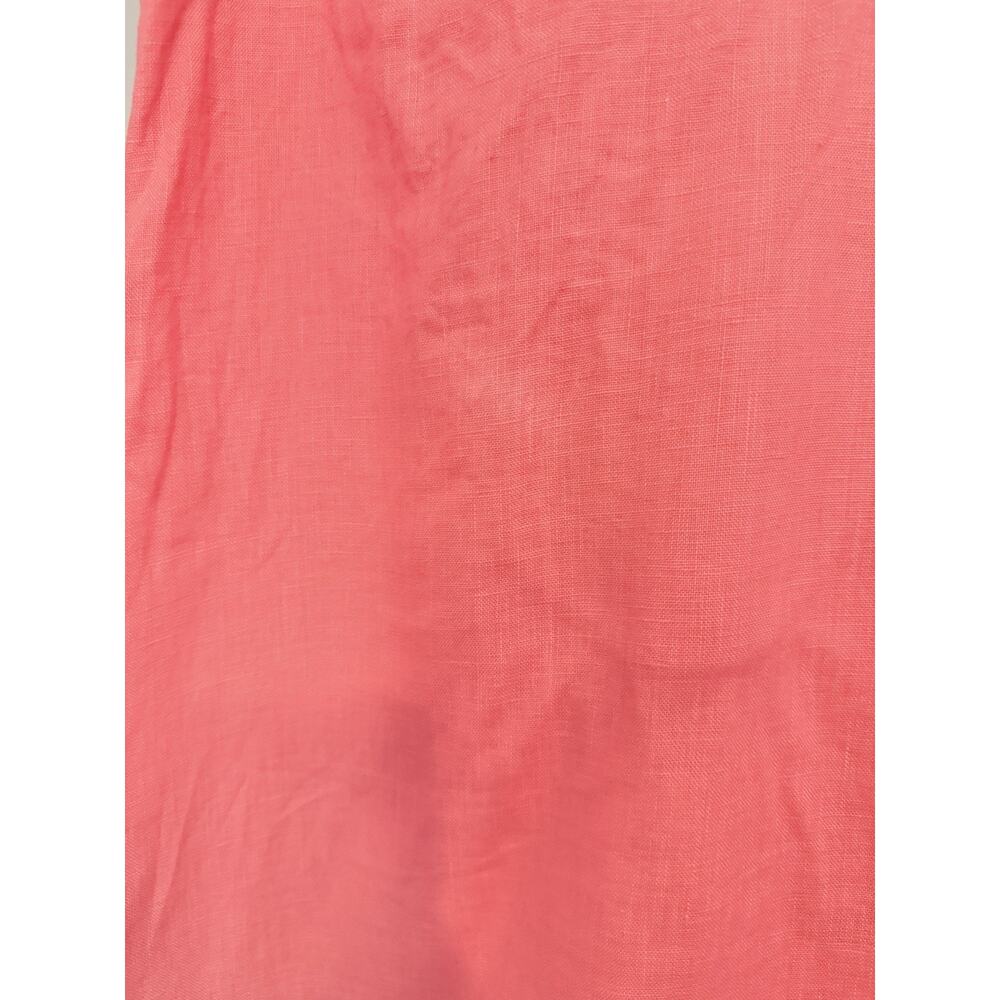 Sail To Sable Linen Sleeveless Dress Peach- Mint SZ S - Picture 6 of 7